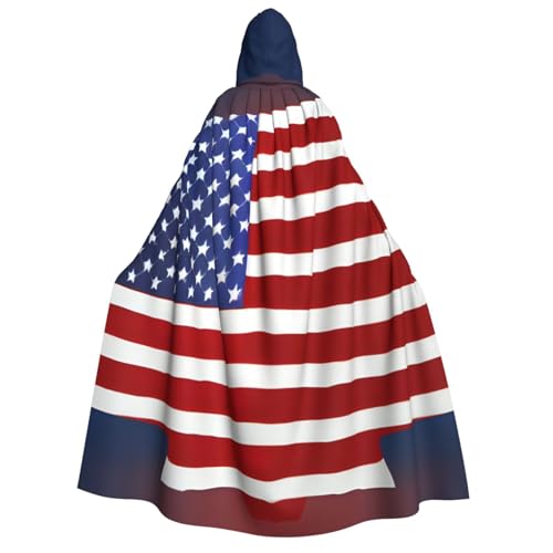 Unkhtt Baseball-Umhang mit amerikanischer Flagge, für Herren, Damen, Teenager, Kinder, für Karneval, Kostümpartys, Halloween, Cosplay von Unkhtt