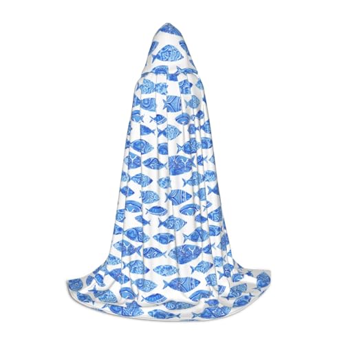 Unkhtt Fischgemälde-Druck, Kapuzenumhang, Herren, Damen, Teenager, Kinder, für Karneval, Kostüm, Partys, Halloween, Cosplay Unkhtt Fischgemälde-Druck, Kapuzenumhang, Herren, Damen, Teenager, Kinder, für Karneval, Kostüm, Partys, Halloween, Cosplay von Unkhtt