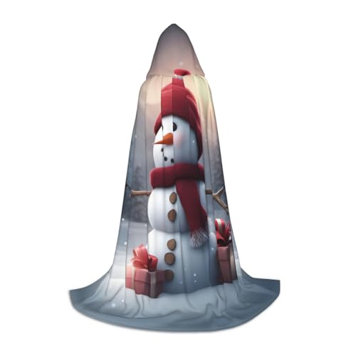 Unkhtt Frohe Weihnachten süßer Schneemann 1 Druck Kapuzenumhang Herren Damen Teenager Kinder für Karneval Kostüm Partys Halloween Cosplay Unkhtt Frohe Weihnachten süßer Schneemann 1 Druck Kapuzenumhang Herren Damen Teenager Kinder für Karneval Kostüm Partys Halloween Cosplay von Unkhtt