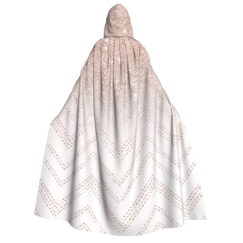Unkhtt Glitzernder, hübscher Muster-Druck, Kapuzenumhang, für Herren, Damen, Teenager, Kinder, für Karneval, Kostümpartys, Halloween, Cosplay von Unkhtt