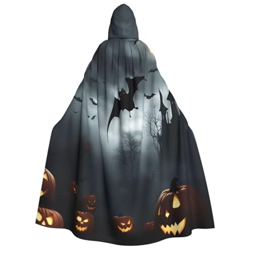 Unkhtt Halloween Fliegende Fledermäuse 4 Druck Kapuzenumhang Männer Frauen Teenager Kinder für Karneval Kostüm Partys Halloween Cosplay Unkhtt Halloween Fliegende Fledermäuse 4 Druck Kapuzenumhang Männer Frauen Teenager Kinder für Karneval Kostüm Partys Halloween Cosplay von Unkhtt