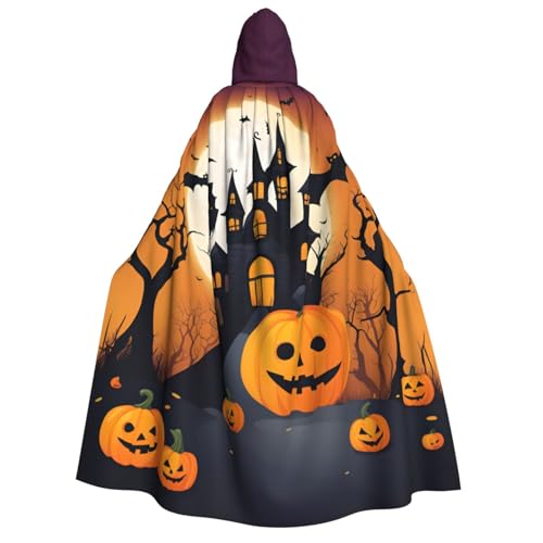 Unkhtt Happy-Halloween-Vector Kapuzenumhang für Herren, Damen, Teenager, Kinder, für Karneval, Kostümpartys, Halloween, Cosplay Unkhtt Happy-Halloween-Vector Kapuzenumhang für Herren, Damen, Teenager, Kinder, für Karneval, Kostümpartys, Halloween, Cosplay von Unkhtt