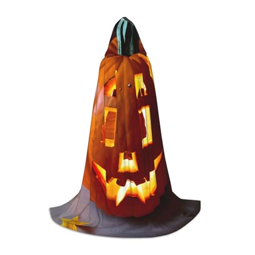 Unkhtt Herbst-Kürbis-Aufdruck, Kapuzenumhang, Herren, Damen, Teenager, Kinder, für Karneval, Kostümpartys, Halloween, Cosplay Unkhtt Herbst-Kürbis-Aufdruck, Kapuzenumhang, Herren, Damen, Teenager, Kinder, für Karneval, Kostümpartys, Halloween, Cosplay von Unkhtt