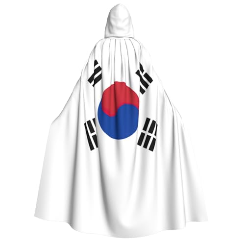 Unkhtt Kapuzenumhang mit Flagge der Republik Korea, für Herren, Damen, Teenager, Kinder, für Karneval, Kostümpartys, Halloween, Cosplay Unkhtt Kapuzenumhang mit Flagge der Republik Korea, für Herren, Damen, Teenager, Kinder, für Karneval, Kostümpartys, Halloween, Cosplay von Unkhtt