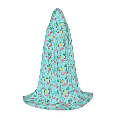 Unkhtt Kapuzenumhang mit Flamingo-Eiscreme-Motiv, für Herren, Damen, Teenager, Kinder, für Karneval, Kostümpartys, Halloween, Cosplay Unkhtt Kapuzenumhang mit Flamingo-Eiscreme-Motiv, für Herren, Damen, Teenager, Kinder, für Karneval, Kostümpartys, Halloween, Cosplay von Unkhtt