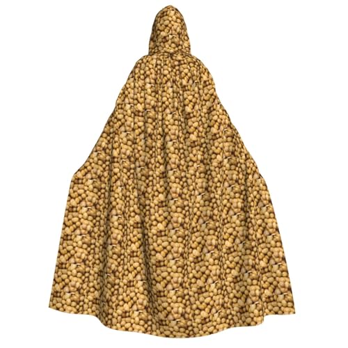 Unkhtt Kapuzenumhang mit Gartenkartoffeln, für Herren, Damen, Teenager, Kinder, für Karneval, Kostümpartys, Halloween, Cosplay von Unkhtt