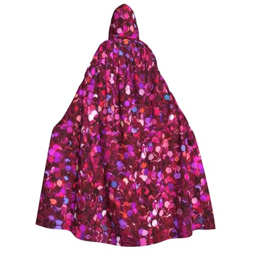 Unkhtt Kapuzenumhang mit Glitzermuster, für Herren, Damen, Teenager, Kinder, für Karneval, Kostümpartys, Halloween, Cosplay Unkhtt Kapuzenumhang mit Glitzermuster, für Herren, Damen, Teenager, Kinder, für Karneval, Kostümpartys, Halloween, Cosplay von Unkhtt