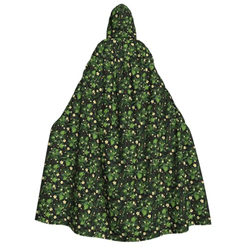 Unkhtt Kapuzenumhang mit Hawaii-Druck, für Herren, Damen, Teenager, Kinder, für Karneval, Kostümpartys, Halloween, Cosplay von Unkhtt