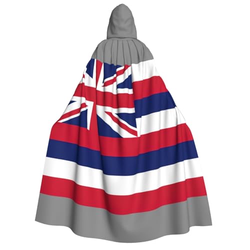 Unkhtt Kapuzenumhang mit Hawaii-Flagge, für Herren, Damen, Teenager, Kinder, für Karneval, Kostümpartys, Halloween, Cosplay von Unkhtt