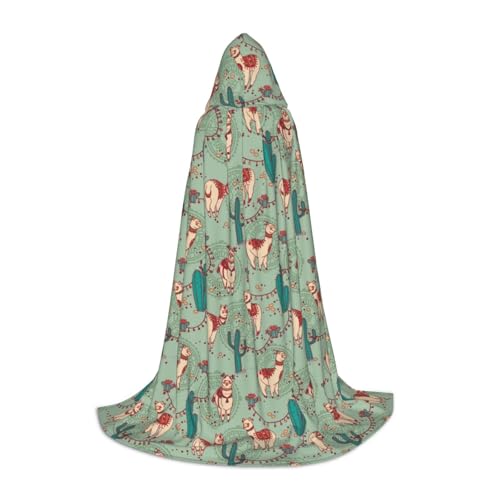 Unkhtt Kapuzenumhang mit Lamas-Druck, für Herren, Damen, Teenager, Kinder, für Karneval, Kostüm, Partys, Halloween, Cosplay Unkhtt Kapuzenumhang mit Lamas-Druck, für Herren, Damen, Teenager, Kinder, für Karneval, Kostüm, Partys, Halloween, Cosplay von Unkhtt