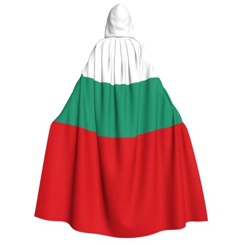 Unkhtt Kapuzenumhang mit bulgarischer Flagge, für Herren, Damen, Teenager, Kinder, für Karneval, Kostümpartys, Halloween, Cosplay von Unkhtt