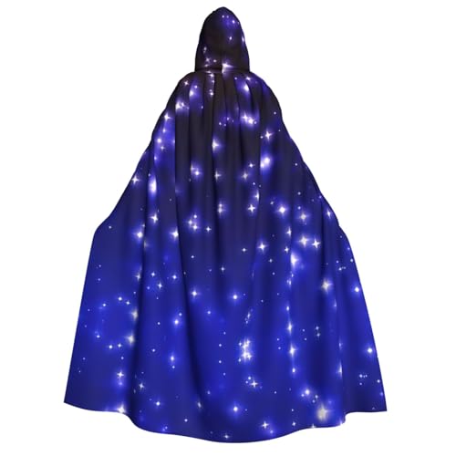 Unkhtt Kapuzenumhang mit hellen Sternen, für Herren, Damen, Teenager, Kinder, für Karneval, Kostümpartys, Halloween, Cosplay Unkhtt Kapuzenumhang mit hellen Sternen, für Herren, Damen, Teenager, Kinder, für Karneval, Kostümpartys, Halloween, Cosplay von Unkhtt