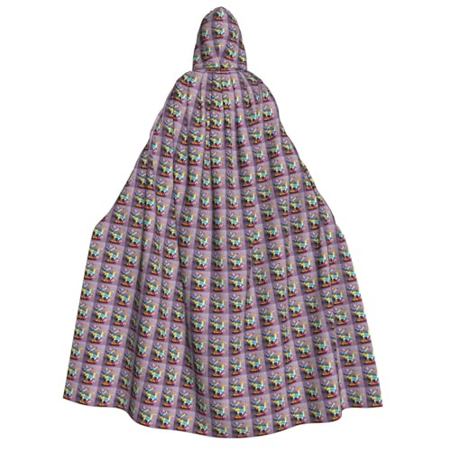 Unkhtt Origami, mehrfarbig, Papierbastelkraniche, 1 Druck, Kapuzenumhang, Herren, Damen, Teenager, Kinder, für Karneval, Kostümpartys, Halloween, Cosplay von Unkhtt