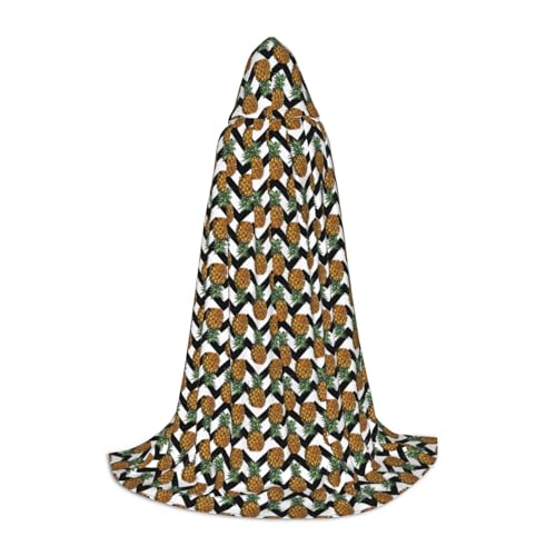 Unkhtt Sommer-Umhang mit Ananas-Druck, für Herren, Damen, Teenager, Kinder, für Karneval, Kostümpartys, Halloween, Cosplay Unkhtt Sommer-Umhang mit Ananas-Druck, für Herren, Damen, Teenager, Kinder, für Karneval, Kostümpartys, Halloween, Cosplay von Unkhtt