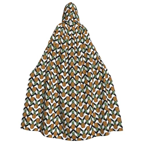 Unkhtt Sommer-Umhang mit Ananas-Druck, für Herren, Damen, Teenager, Kinder, für Karneval, Kostümpartys, Halloween, Cosplay von Unkhtt