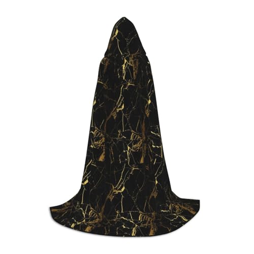 Unkhtt Stilvoller Umhang mit goldfarbener Marmorierung, mit Kapuze, für Herren, Damen, Teenager, Kinder, für Karneval, Kostümpartys, Halloween, Cosplay Unkhtt Stilvoller Umhang mit goldfarbener Marmorierung, mit Kapuze, für Herren, Damen, Teenager, Kinder, für Karneval, Kostümpartys, Halloween, Cosplay von Unkhtt
