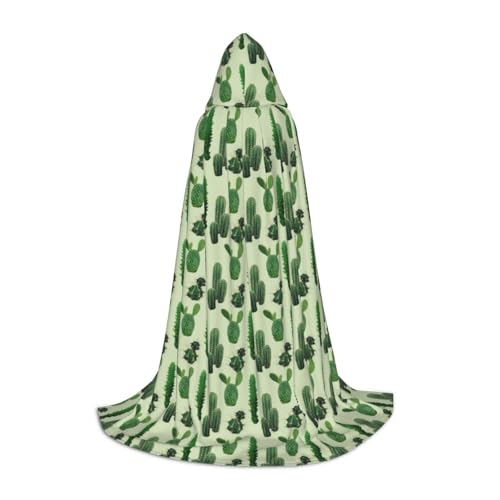 Unkhtt Umhang mit Kapuze und Kaktusaufdruck, für Herren, Damen, Teenager, Kinder, für Karneval, Kostümpartys, Halloween, Cosplay Unkhtt Umhang mit Kapuze und Kaktusaufdruck, für Herren, Damen, Teenager, Kinder, für Karneval, Kostümpartys, Halloween, Cosplay von Unkhtt