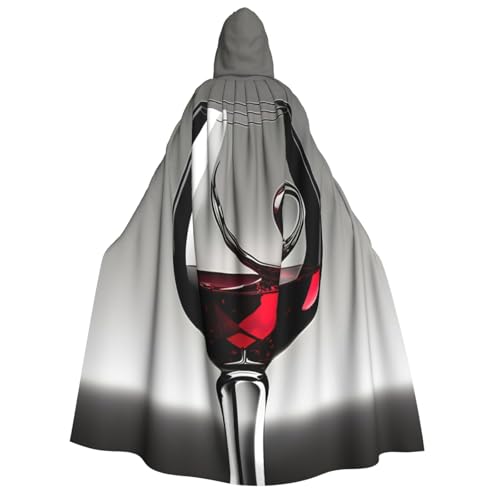 Unkhtt Weinglas-Druck, Kapuzenumhang, Herren, Damen, Teenager, Kinder, für Karneval, Kostüm, Partys, Halloween, Cosplay Unkhtt Weinglas-Druck, Kapuzenumhang, Herren, Damen, Teenager, Kinder, für Karneval, Kostüm, Partys, Halloween, Cosplay von Unkhtt