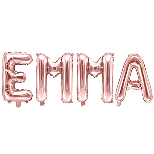 Ballon Foil Mylar Pink Gold Geschrieben Nome Emma 35 CM von Unknow