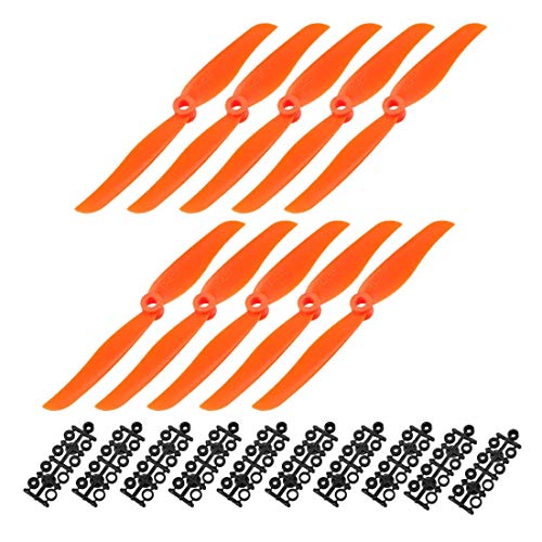 RC CW 6035 Propeller 6 x 3,5 Zoll mit 2 Flights für Flugzeug, 10 Stück Nylon orange mit Adapterringen RC CW 6035 Propeller 6 x 3,5 Zoll mit 2 Flights für Flugzeug, 10 Stück Nylon orange mit Adapterringen von Unknown