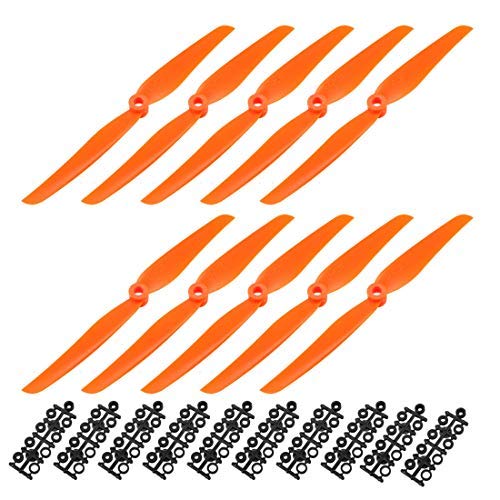 RC CW 7035 Propeller 7 x 3,5 Zoll 2 Flügel mit festen Flügeln für Flugzeug, 10 Stück Nylon orange mit Adapterringen RC CW 7035 Propeller 7 x 3,5 Zoll 2 Flügel mit festen Flügeln für Flugzeug, 10 Stück Nylon orange mit Adapterringen von Unknown