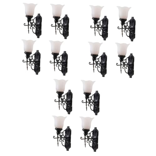 Unomor 12 STK Mikro-landschaftsornamentlicht Puppenhaus Lichter Puppenhauslaternen Mini-hauslaterne Miniaturmöbel Für Puppenhäuser Miniatur-beleuchtungsset Scheinen Sand Tischlampe Abs von Unomor