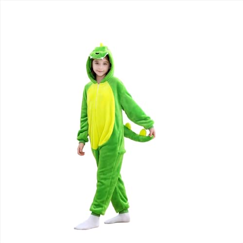 Unsoprstvs Schlafanzug Kinder – Weiches Dinosaurier Kostüm Pyjama mit Kapuze für Jungen & Mädchen (2-4 Jahre) | Perfekt für Fasching, Karneval & Schlafpartys von Unsoprstvs