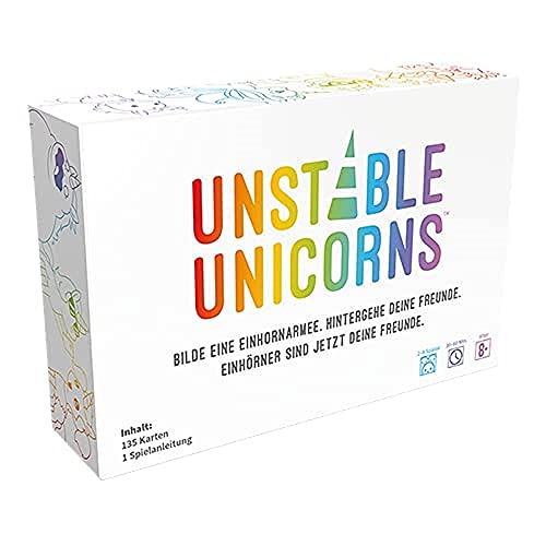 Unstable Games, Unstable Unicorns, Grundspiel, Partyspiel, Kartenspiel, 2-8 Spieler, Ab 8+ Jahren, 45+ Minuten, Deutsch von Asmodee