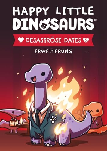 Unstable Games, Happy Little Dinosaurs – Desaströse Dates, Erweiterung, Partyspiel, Kartenspiel, 2-4 Spieler, Ab 8+ Jahren, 30-60 Minuten, Deutsch von Unstable Games