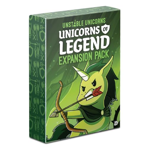 Unstable Unicorns of Legend Expansion Pack, TeeTurtle, Card Game, Ages 14+, 2-8 Players, 30-45 Minutes Playing Time Unstable Unicorns of Legend Expansion Pack, TeeTurtle, Card Game, Ages 14+, 2-8 Players, 30-45 Minutes Playing Time von Unstable Games