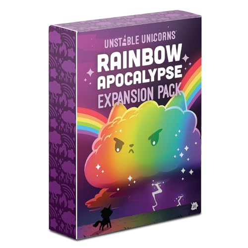 Unstable Unicorns TeeTurtle Rainbow Apocalypse Expansion Pack, Card Game, Ages 14+, 2-8 Players, 30-45 Minutes Playing Time von Unstable Unicorns