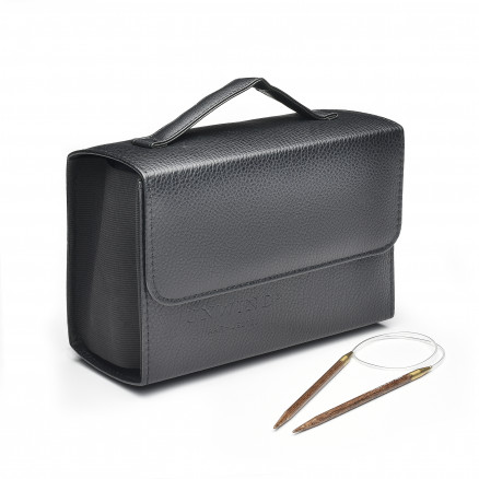 Unwind Tasche für Rundstricknadeln Schwarz PU-Leder 22x10,5x15cm Unwind Tasche für Rundstricknadeln Schwarz PU-Leder 22x10,5x15cm von Unwind