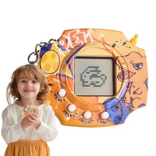 Digital Pet Toy, PVC Tiny Keyring Electronic Handheld Game, 2.36x0.79x2.09 inches Portable Virtual Animal Interactive Device, Ideal for Kids Girls Boys Children Digital Pet Toy, PVC Tiny Keyring Electronic Handheld Game, 2.36x0.79x2.09 inches Portable Virtual Animal Interactive Device, Ideal for Kids Girls Boys Children von Uonguon
