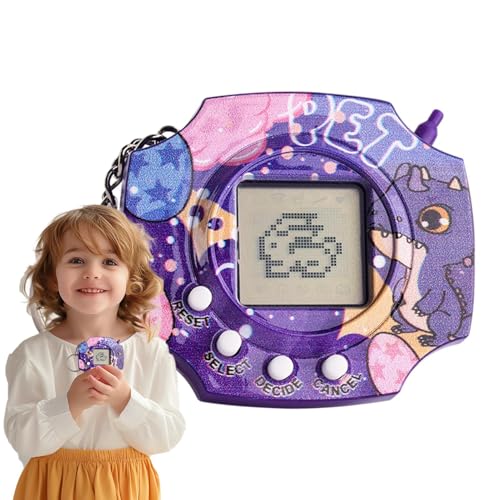 Digital Pet Toy, PVC Tiny Keyring Electronic Handheld Game, 2.36x0.79x2.09 inches Portable Virtual Animal Interactive Device, Ideal for Kids Girls Boys Children Digital Pet Toy, PVC Tiny Keyring Electronic Handheld Game, 2.36x0.79x2.09 inches Portable Virtual Animal Interactive Device, Ideal for Kids Girls Boys Children von Uonguon