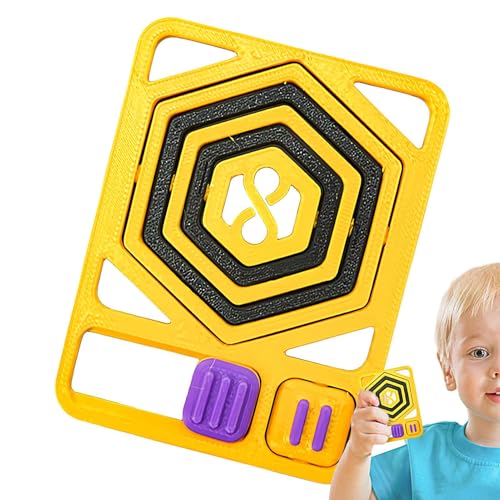Gyro Toy, Sensory Gyroscope Spinner Toy, Hexagon Meditation Fidget Card with Smooth Rotation Design, Lightweight Stress Relief Tool for Kids Teens Adults School Office Travel Gyro Toy, Sensory Gyroscope Spinner Toy, Hexagon Meditation Fidget Card with Smooth Rotation Design, Lightweight Stress Relief Tool for Kids Teens Adults School Office Travel von Uonguon