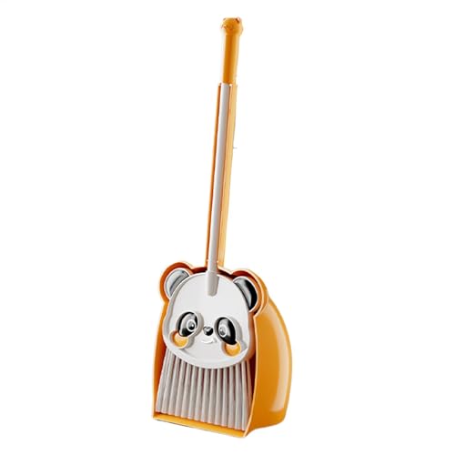 Kids Broom and Dustpan Set, Cute Panda Toddler Broom Combo, Small Cleaning Set Pretend Play, Housekeeping Helper for Home, Kitchen, (Fun Educational) von Uonguon