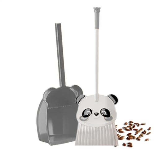 Kids Broom and Dustpan Set, Cute Panda Toddler Broom Combo, Small Cleaning Set Pretend Play, Housekeeping Helper for Home, Kitchen, (Fun Educational) von Uonguon