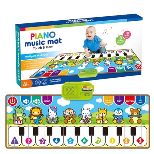 Piano Mat, Floor Musical Mat, Boys and Girls Development Electronic Carpet with Instrument Effects, Interactive Fun for Kindergarten, Travel, Early Learning, 31.5x11.81 inches von Uonguon