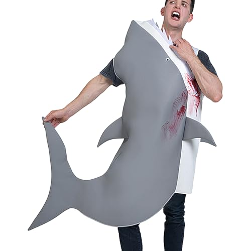Shark Costume, Stage Performance Outfit, 13.78x11.81x2.76 Inches Realistic Adjustable Dress-Up Suit, Crazy Fun Attire for Adults, Birthdays, Holidays, and School Events Shark Costume, Stage Performance Outfit, 13.78x11.81x2.76 Inches Realistic Adjustable Dress-Up Suit, Crazy Fun Attire for Adults, Birthdays, Holidays, and School Events von Uonguon