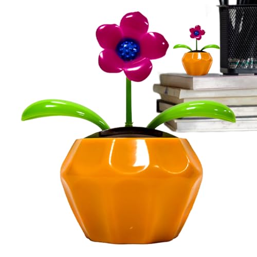 Solarspielzeug, solarbetriebene Auto-Dekoration, 11,4 x 10,9 x 6,9 cm, kompaktes Design, leicht, schwingende Blumenfiguren mit tanzender Bewegung, für lustiges Armaturenbrett und Tischdekoration Solarspielzeug, solarbetriebene Auto-Dekoration, 11,4 x 10,9 x 6,9 cm, kompaktes Design, leicht, schwingende Blumenfiguren mit tanzender Bewegung, für lustiges Armaturenbrett und Tischdekoration von Uonguon