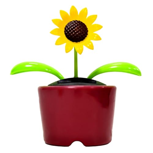 Solarspielzeug, solarbetriebene Auto-Dekoration, 11,4 x 10,9 x 6,9 cm, kompaktes Design, leicht, schwingende Blumenfiguren mit tanzender Bewegung, für lustiges Armaturenbrett und Tischdekoration Solarspielzeug, solarbetriebene Auto-Dekoration, 11,4 x 10,9 x 6,9 cm, kompaktes Design, leicht, schwingende Blumenfiguren mit tanzender Bewegung, für lustiges Armaturenbrett und Tischdekoration von Uonguon
