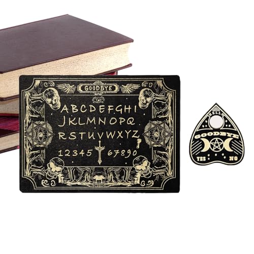 Spirit Board Game, Sturdy Miniature Wooden Talking Board, Divination and Dowsing Tool, Metaphysical Decor with Planchette, Mystical Home Altar Decoration,12.99x8.66x0.31 Inches Spirit Board Game, Sturdy Miniature Wooden Talking Board, Divination and Dowsing Tool, Metaphysical Decor with Planchette, Mystical Home Altar Decoration,12.99x8.66x0.31 Inches von Uonguon