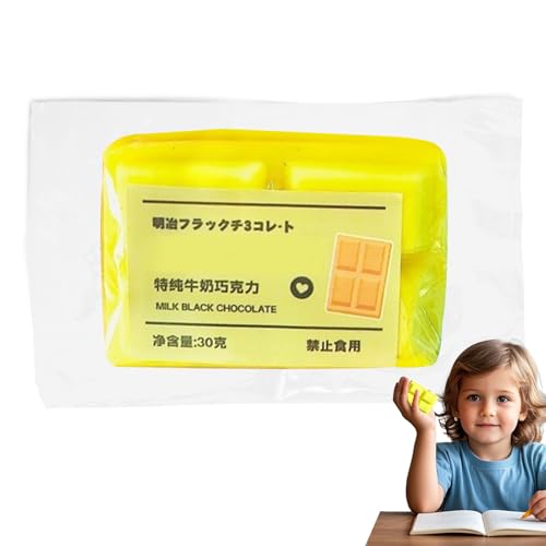 Squeeze Toy, Chocolate Shape Cartoon Fidget Toy, 1.97x0.79x0.79 Inches Portable Pinch Stress Reliever for Kids and Adults, Unwinding Toy Attention, Relaxation Squeeze Toy, Chocolate Shape Cartoon Fidget Toy, 1.97x0.79x0.79 Inches Portable Pinch Stress Reliever for Kids and Adults, Unwinding Toy Attention, Relaxation von Uonguon