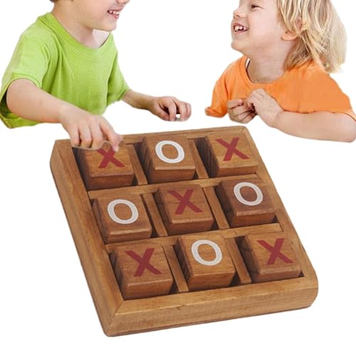 Strategy Board Game, Wooden Party Puzzle, Educational Table Play, Engaging Design, Portable Size, 4.53x4.53x1.18 Inches, Ideal for Travel and Camping Necessity von Uonguon