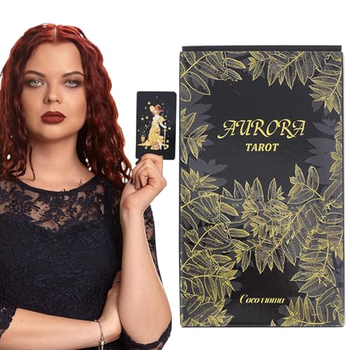 Tarot Cards, 78 Polar Lights Oracle Board Game, Authentic Fortune Telling Deck with Meanings Included, Family Entertainment Game for Beginners and Professional Players von Uonguon