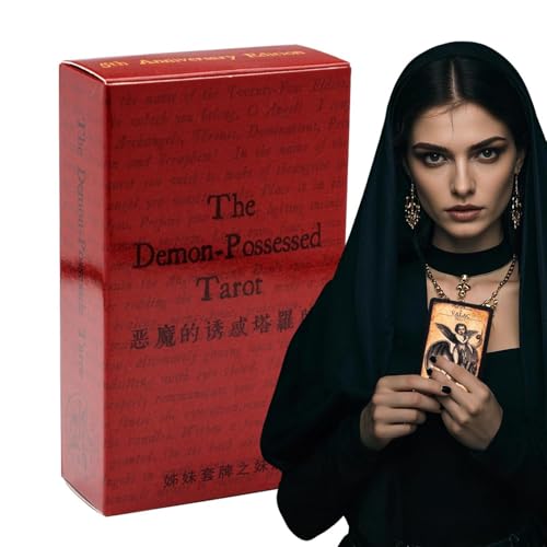 Tarot Cards, English Version Prediction Oracle Decks with Guidebook, Fortune Telling and Tarot Conversation Set, Ideal for Family Games, Beginners, Professionals, Women & Men Tarot Cards, English Version Prediction Oracle Decks with Guidebook, Fortune Telling and Tarot Conversation Set, Ideal for Family Games, Beginners, Professionals, Women & Men von Uonguon