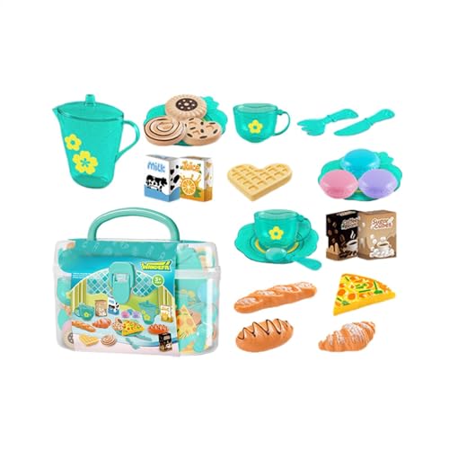 Toddler Kitchen Set, Kids Food Playset, Portable Toy Pantry, Fun Storage Case, Safe Materials, (7.68x4.92x4.53 Inches), Great for Home Play, Daycare Center Activities von Uonguon