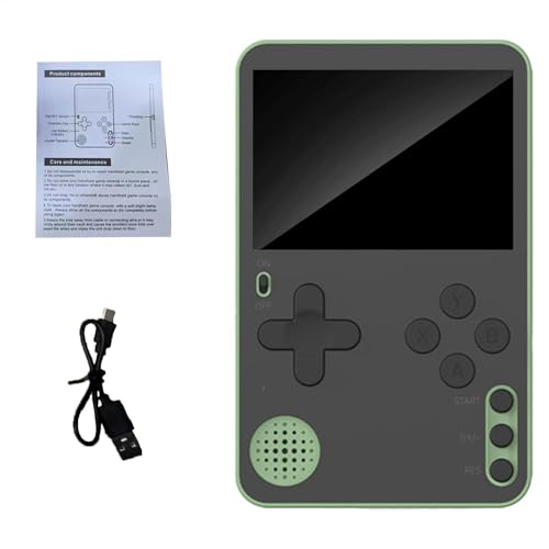 Tragbare Retro-Spielkonsole, Kinderspielmaschine, USB-Lade-Video-Match-Konsole, 6,4 x 10,1 x 6,5 cm, perfekt für Schule, Geschäftsreise, Auto, Zuhause und Reisen von Uonguon