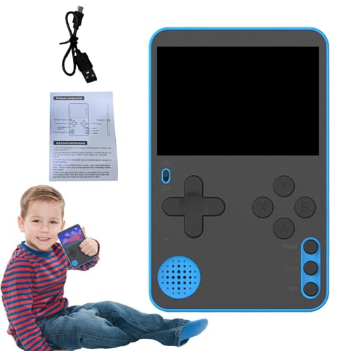 Tragbare Retro-Spielkonsole, Kinderspielmaschine, USB-Lade-Video-Match-Konsole, 6,4 x 10,1 x 6,5 cm, perfekt für Schule, Geschäftsreise, Auto, Zuhause und Reisen Tragbare Retro-Spielkonsole, Kinderspielmaschine, USB-Lade-Video-Match-Konsole, 6,4 x 10,1 x 6,5 cm, perfekt für Schule, Geschäftsreise, Auto, Zuhause und Reisen von Uonguon