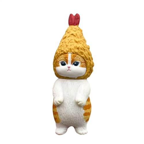 Uonguon Desktop Cartoon Ornament, Cute Cat Figurines, Cute Anime Figure Collectibles, Cat Ornaments for Desk, Decorative Collectible Statue for Home, Offices, Bedrooms and Living Room von Uonguon